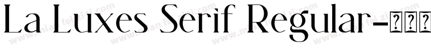 La Luxes Serif Regular字体转换